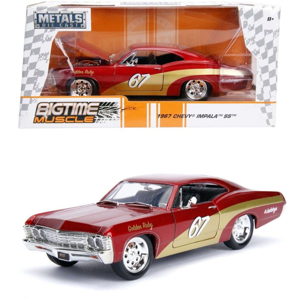 Big Time Muscle - 1:24 - 1967 Chevy Impala Die-Cast Car COLLECTIBLES